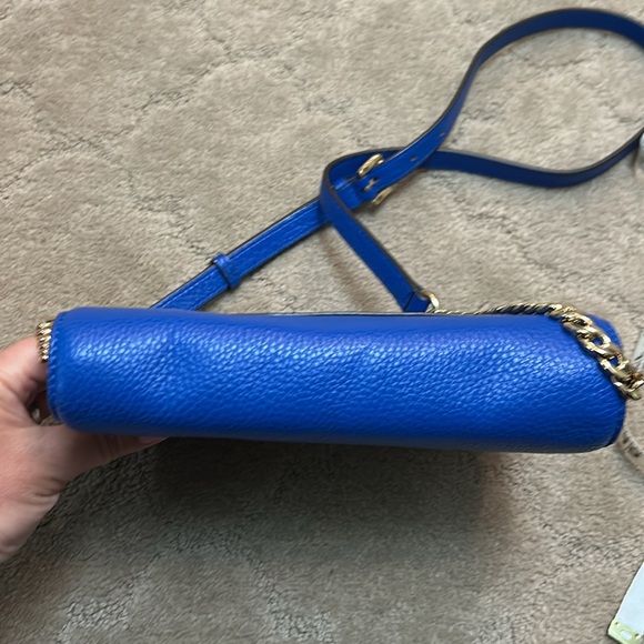 Michael Kors Bedford Pebbled Leather Chain Crossbody - Picture 13 of 16